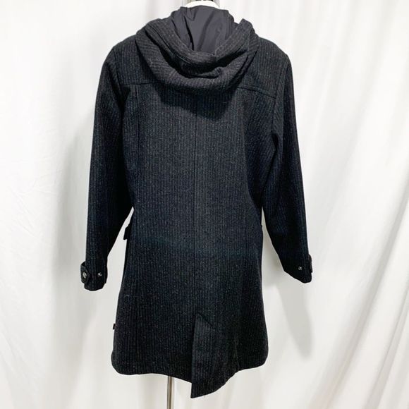 Woolrich Charcoal Gray Duffle Coat Medium - Picture 5 of 12